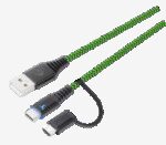 EgoGear SCH10-XX-GN cable USB 3 m USB A USB C Negro, Verde - Imagen 2
