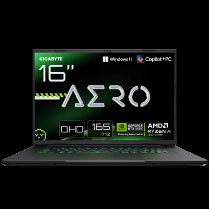 GIGABYTE AERO X16 1VH93PTC64DH ordenador portatil Copilot+ PC AMD Ryzen AI 7 350 Portátil 40,6 cm (16") WQXGA 32 GB DDR5-SDRAM 1 TB SSD NVIDIA GeForce RTX 5060 Wi-Fi 6E (802.11ax) Windows 11 Home Gris