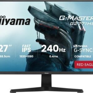 MONITOR IIYAMA 27 PULGADAS RESOLUCIÓN FULL HD (1920X1080), PANEL FAST IPS, 0,2 MS (MPRT), 240 HZ, BRILLO 300, CONTRASTE 1000:1, HDMI, DISPLAYPORT, USB HUB, ALTAVOCES 2 × 2W, FLICKER-FREE, LOW BLUE LIGHT, FREE SYNC PREMIUM, BLACK TUNER