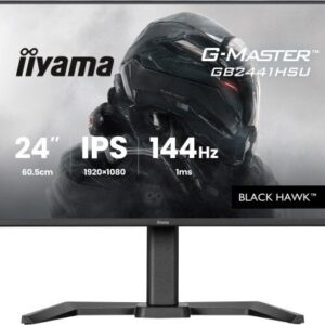 MONITOR IIYAMA 24 PULGADAS RESOLUCIÓN FULL HD (1920X1080), PANEL IPS, 1 MS (MPRT), 100 HZ, BRILLO 250, CONTRASTE 1300:1, HDMI, DISPLAYPORT, USB HUB, ALTAVOCES, SOPORTE AJUSTABLE, FLICKER‑FREE, LOW BLUE LIGHT.