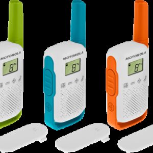 PACK 3 WALKIE TALKIE T42 VERDE/AZUL/NARANJA T42 MOTOROLA 59T42TRIPLEPACK