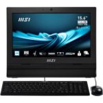 MSI Pro AP162T ADL-042XEU All-in-One PC Intel® N N100 39,6 cm (15.6") 1920 x 1080 Pixeles Pantalla táctil PC todo en uno 8 GB DDR4-SDRAM 256 GB SSD Wi-Fi 6E (802.11ax) Negro