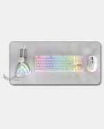 KROM KLASS | PACK 4 en 1 RGB BLANCO KIT DE TECLADO, RATON, ALFOMBRILLA Y AURICULARES GAMING - Imagen 9