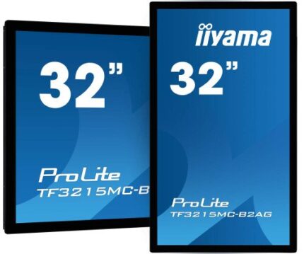 MONITOR IIYAMA OPENFRAME 32" TACTIL (TF3215MC-B2AG) 1920X1080/ 500CD /3000:1 /USO 24/7 / LANDS-PORTR / VGA/ HDMI /DP / USB-TOUCH/ 8MS/ VESA 200X200 /NEGRO