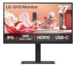 MONITOR LG, 27 PULGADAS, 27BA75QB-B.AEU, 68,6 CM, 2560 X 1440 PIXELES, WIDE QUAD HD, LED, 5 MS, NEGRO