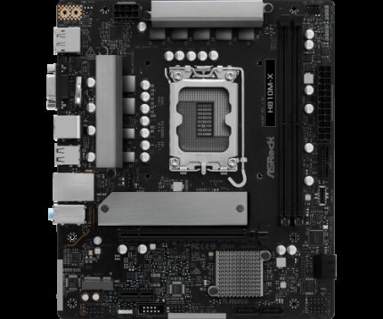 PLACA ASROCK H810M-X,INTEL,1851,H810,2DDR5,128GB,VGA+HDMI+DP,4SATA6+1M.2,2.5GBLAN,5USB3.2,MATX