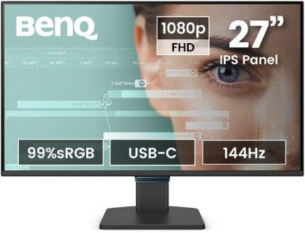 MONITOR BENQ GW2790C (9H.LNPLB.QBE) 27” 1080P FHD 144HZ IPS EYE-CARE, USB-C, CERTIFICADO TUV