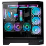 Abysm DANUBE SAVA H600 Cristal Templado USB 3.2 Negra - Imagen 2