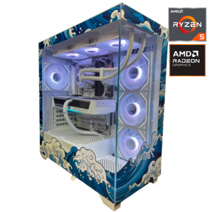 PepiPC GAMING BLANCO Ryzen 5-7500X3D / 32GB / 1TB / RX 9060XT 16GB