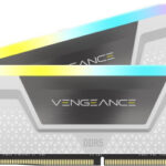 MEMORIA CORSAIR DDR5 32GB 2X16GB PC6000 VENGEANCE RGB BLANCA CMH32GX5M2B6000Z30W