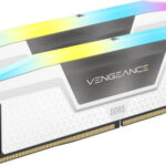 MEMORIA CORSAIR DDR5 32GB 2X16GB PC6000 VENGEANCE RGB BLANCA CMH32GX5M2E6000Z36W