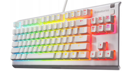 TECLADO STEELSERIES APEX 3 TKL (USA) BLANCO (64819)