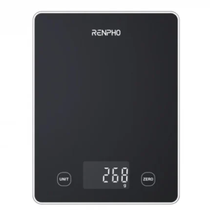RENPHO  CALIBRA 1L - SMART NUTRITION SCALE - BLE - 3AAA - BLACK GLASS (UP TO 22LB/10KG)