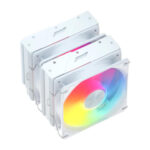 FSP REFRIGERACIONES DE AIRE INTEL LGA 1851/1700/1200 AMD AM4/AM5 120MM WHITE TOP COVER HIGH-PERFORMANCE QUIET PWM ARGB FAN - Imagen 4