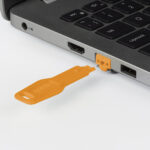 Lindy 47897 bloqueador de puerto Bloqueador de puerto + clave RJ-45 Naranja Acrilonitrilo butadieno estireno (ABS) 10 pieza(s) - Imagen 3