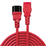 Lindy 30477 cable de transmisión Negro, Rojo 1 m C14 acoplador C13 acoplador - Imagen 2