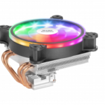 MARS GAMING MCPU220 CPU COOLER, ARGB 12CM PWM FAN, 4X HEATPIPE, 140W, BLACK