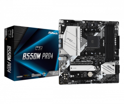 Asrock B550M Pro4 AMD B550 Zócalo AM4 micro ATX