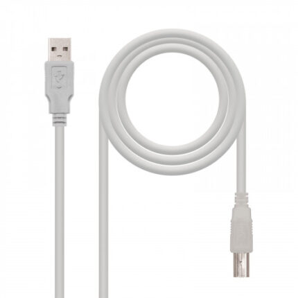 Nanocable CABLE USB 2.0 IMPRESORA, TIPO A/M-B/M, BEIGE, 3.0 M