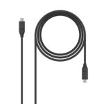 Nanocable USB 3.1, 1m cable USB USB 3.2 Gen 2 (3.1 Gen 2) USB C Negro