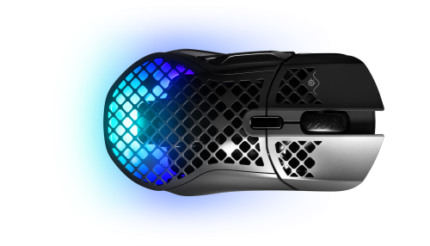 Steelseries Aerox 5 Wireless ratón mano derecha RF Wireless + Bluetooth + USB Type-A Óptico 18000 DPI