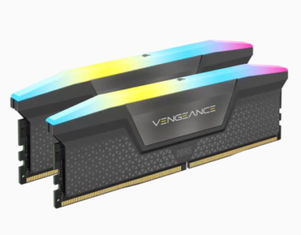 MEMORIA CORSAIR DDR5 64GB 2X32GB PC5200 VENGEANCE RGB CMH64GX5M2B5200Z40K