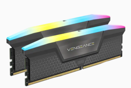 MEMORIA CORSAIR DDR5 32GB 2X16GB PC5200 VENGEANCE RGB CMH32GX5M2B5200Z40K