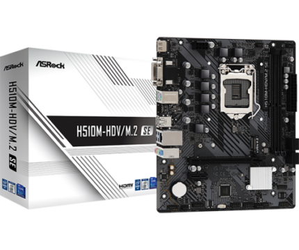 PLACA ASROCK H510M-HDV/M.2 SE,INTEL,1200,H470,2DDR4,64GB,VGA+DVI+HDMI,GBLAN,4SATA3,6USB3.2+M.2,MATX