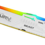 MEMORIA KINGSTON 16GB 6000MT/S DDR5 CL36  FURY BEAST WHITE RGB EXPO - KF560C36BWE2A-16