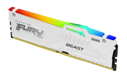 MEMORIA KINGSTON 16GB 6000MT/S DDR5 CL36  FURY BEAST WHITE RGB EXPO - KF560C36BWE2A-16