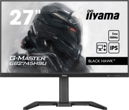 MONITOR IIYAMA 27" GAMING G-MASTER GB2745HSU-B2, FHD, 100HZ, 1MS, HDMI, DISPLAYPORT, USB, ALT, AJUS ALT, PIVOTANTE