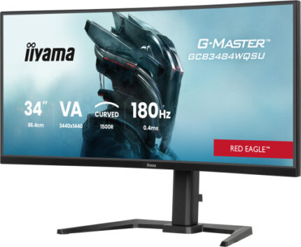 MONITOR IIYAMA G-MASTER GCB3484WQSU-B1, 34", CURVATURA 1500R, 180HZ, 500CD