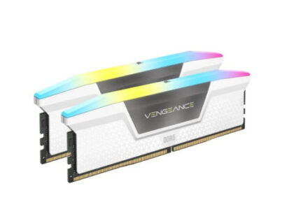 MEMORIA CORSAIR DDR5 32GB 2X16GB PC6400 VENGEANCE RGB BLANCA CMH32GX5M2B6400Z36W