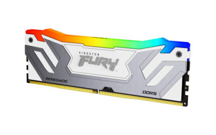 MEMORIA KINGSTON 24GB 8400MT/S DDR5 CL40 CUDIMM FURY RENEGADE RGB WHITE XMP - KF584CU40RWA-24