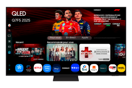TV SAMSUNG, 55 PULGADAS, TQ55Q7F5AU, 139,7 CM, 3840 X 2160 PIXELES, QLED, SMART TV, WIFI, NEGRO