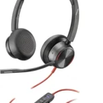 HP Poly Auriculares estéreo Poly Blackwire 8225 con certificación Microsoft Teams USB-C + Adaptador USB-C/A