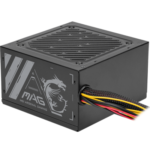 FUENTE ALIMENTACION MSI MAG 500N-H (BULK),PSU,500W,120MM,PCI-E (6+2 PIN),SATA (15 PIN) X 3,ACTIVE PFC