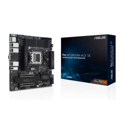 PLACA ASUS PRO WS B850M-ACE SE,AMD,AM5,B850,4DDR5,256GB,VGA+DP+HDMI+USB C,4SATA3+2M.2,1GB10+1GB2.5+1GB1+WIFI6+BT5.3,6USB3.2,MATX