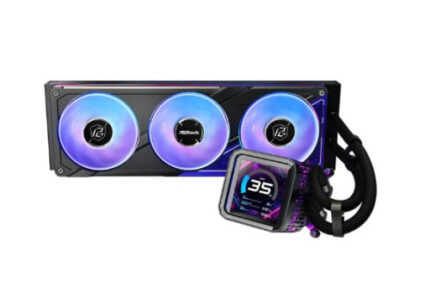 SISTEMA DE REFRIGERACION ASROCK PARA CPU PHANTOM GAMING 360 LCD,1851/1700/AM5/AM4,3X120MM,ARGB,IPS LCD,NEGRO