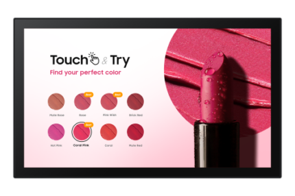 Samsung QB13C-T Pantalla plana para señalización digital 33 cm (13") LCD Wifi 500 cd / m² Full HD Negro Pantalla táctil Tizen 7.0 16/7