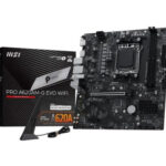 PLACA MSI PRO A620AM-G EVO WIFI,AMD,AM5,A620,2DDR5,128GB,DP+HDMI,2.5GBLAN+WIFI6E+BT5.3,4SATA6+2XM.2,7USB3.2,MATX