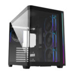 FSP CAJA M580-BP (ATX MID TOWER, USB3.0 X 2, TYPE C, 120MM PWM ARGB REVERSE FANS× 4, DIGITAL FAN SPEED