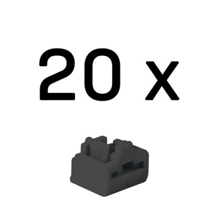 Lindy 47892 bloqueador de puerto RJ-45 Negro Acrilonitrilo butadieno estireno (ABS) 20 pieza(s)
