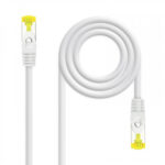 Nanocable Cable de red latiguillo RJ45 LSZH Cat.6A SFTP AWG26, Blanco, 0.5m