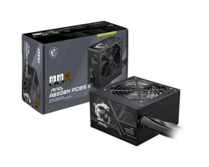 MSI MAG A650BN PCIE5 II unidad de fuente de alimentación 650 W 20+4 pin ATX ATX Negro
