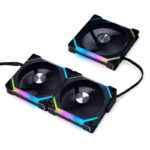 Ventilador Lian Li UNI SL120 V2 RGB PWM Negro de 120 mm (paquete de 3) - Imagen 3