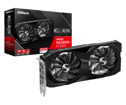 Asrock Challenger AMD Radeon RX 6600 D 8GB GDDR6