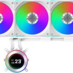 Enfriador de agua CPU AIO Lian Li HydroShift II LCD-C 360CL Blanco