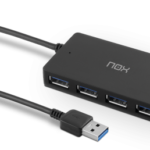 NOX Lite Hub One USB 3.2 Gen 1 (3.1 Gen 1) Type-A 10 Mbit/s Negro