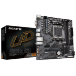 GIGABYTE A620M S2H Placa base - Soporta CPUs AMD Ryzen 8000, VRM digital de 5+2+2 fases, hasta 7200MHz DDR5 (OC), 1xPCIe 4.0 M.2, LAN GbE, USB 3.2 Gen 1
